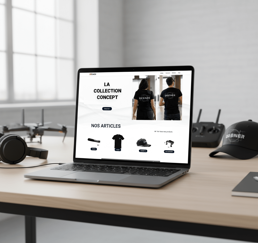 Projet Webdesign et design de vêtement drone